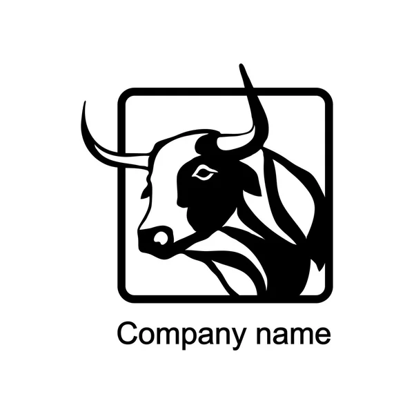 Buffalo logo  with place for company name — Stock Vector