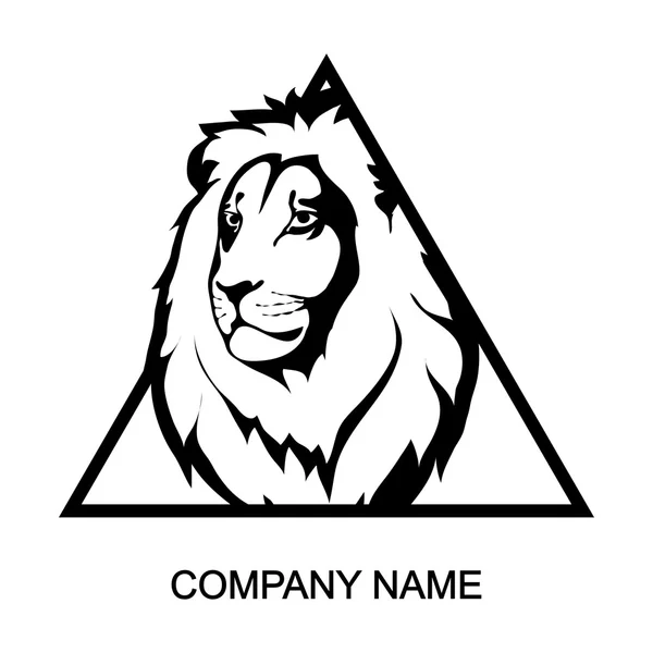 Lion logo met plaats voor bedrijfsnaam — Stockvector