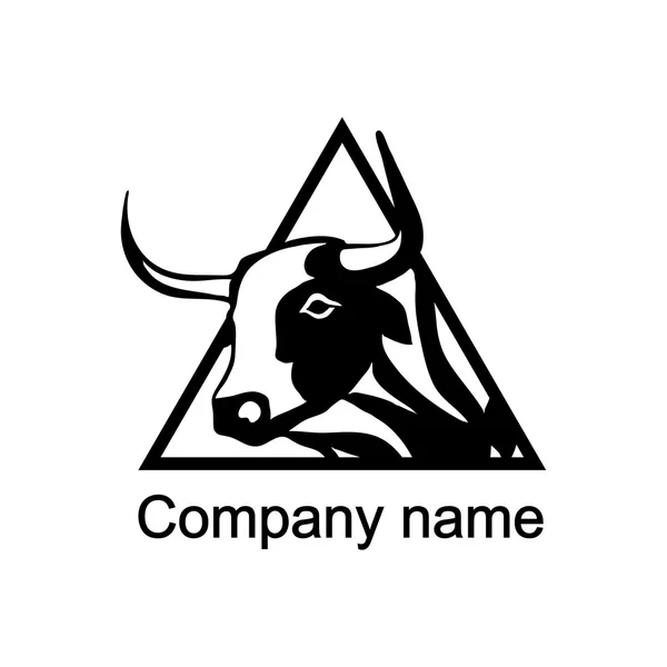 Buffalo λογότυπο με θέση για το όνομα της εταιρείας — Διανυσματικό Αρχείο