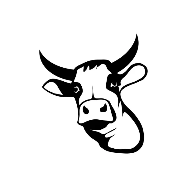 Koe logo illustratie — Stockvector