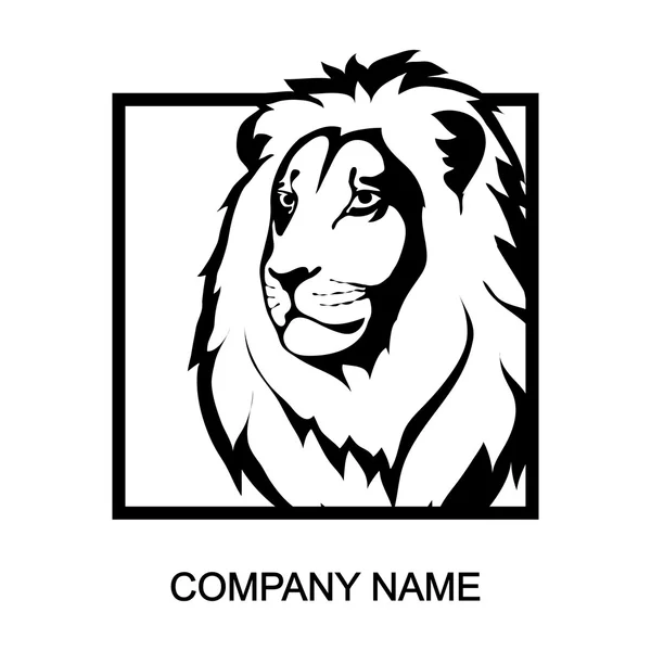Löwen-Logo mit Platz für Firmennamen — Stockvektor