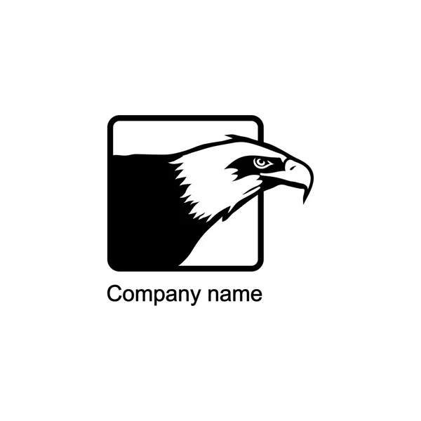 Logotipo del halcón con lugar para el nombre de la empresa — Archivo Imágenes Vectoriales