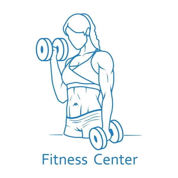 Fitness center  icon — Stock Vector