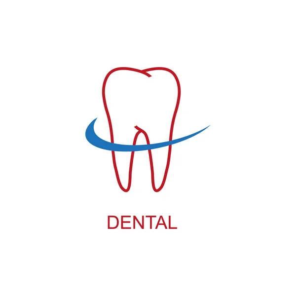 Ilustración del logotipo dental — Vector de stock