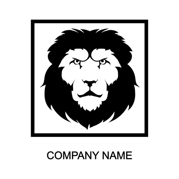 Löwen-Logo mit Platz für Firmennamen — Stockvektor