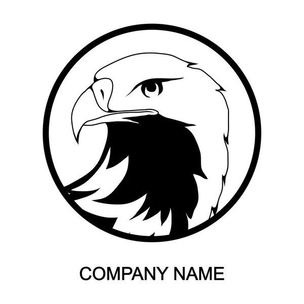 Eagle logo with place for company name — Stock Vector