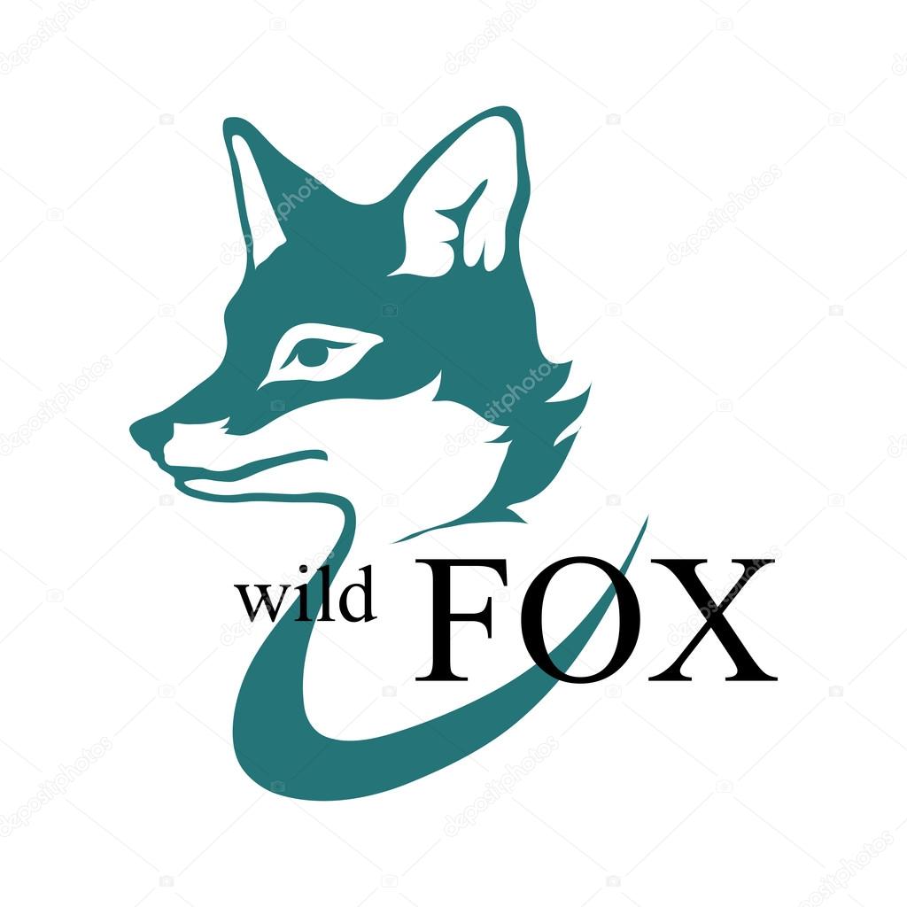 Blue wild fox logo