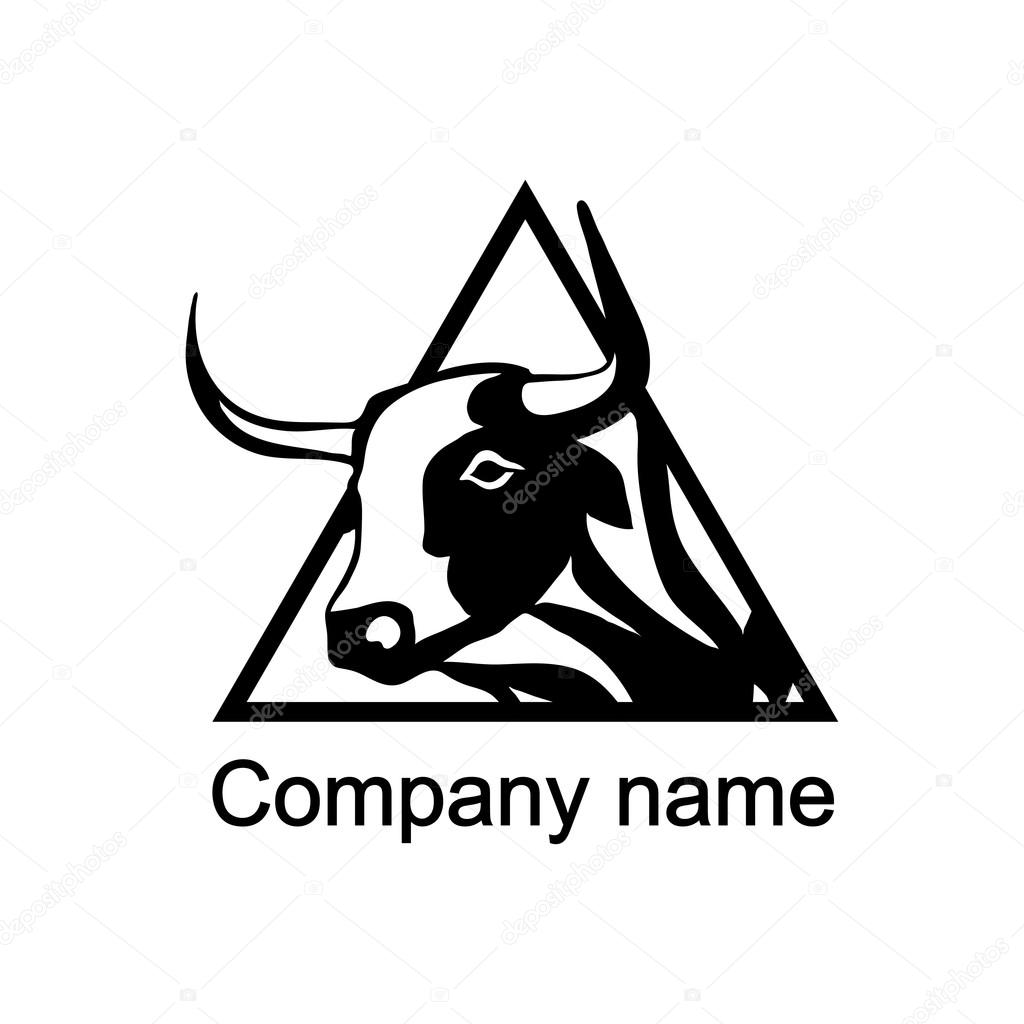 Buffalo logo with place for company name,vector illustration