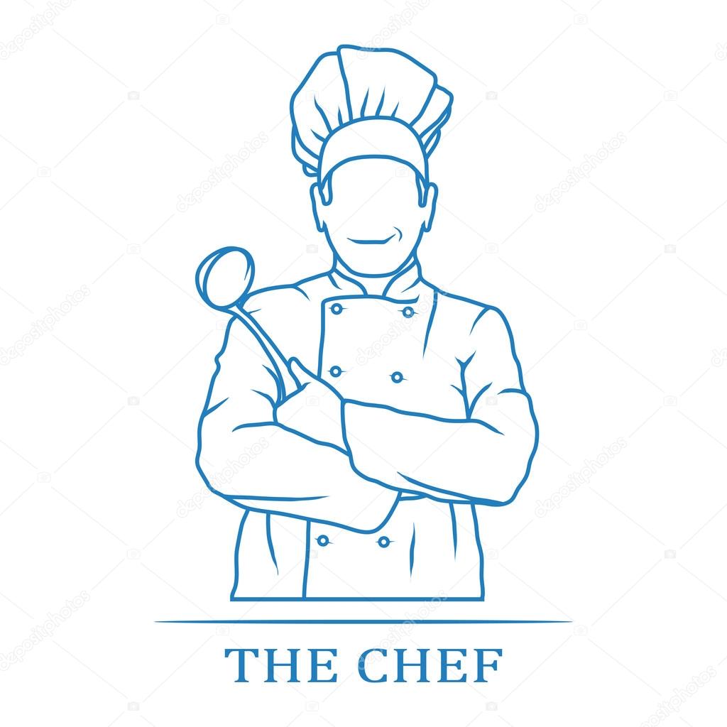 Chef icon with place for text