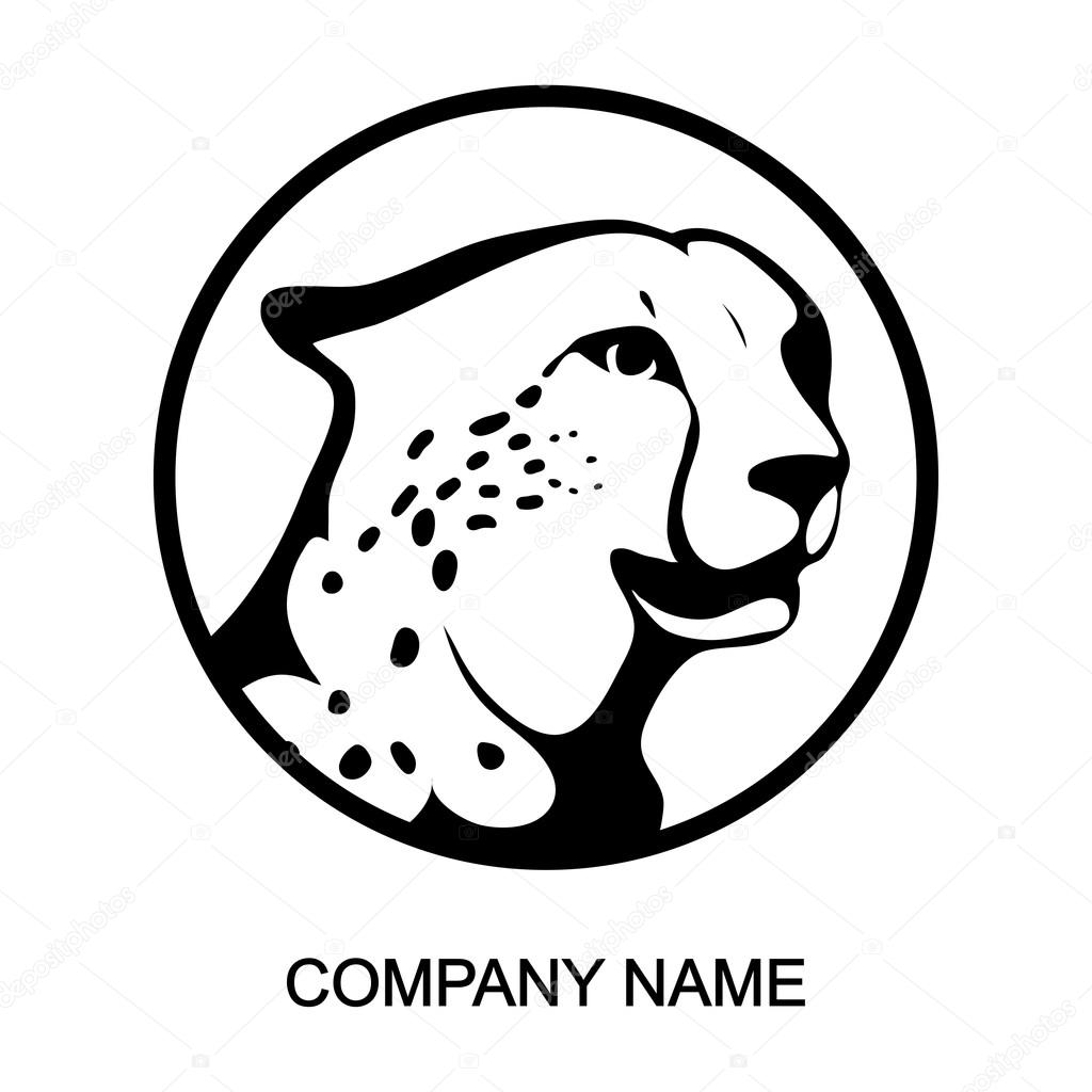 Cheetah logo with place for company name