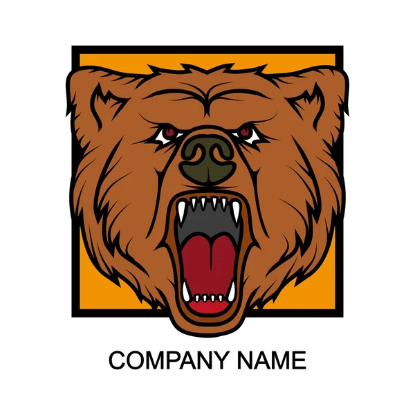 Opatrzone logo z miejscem nazwa firmy — Wektor stockowy