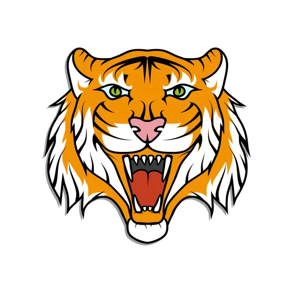 Illustration zum Tiger-Logo — Stockvektor