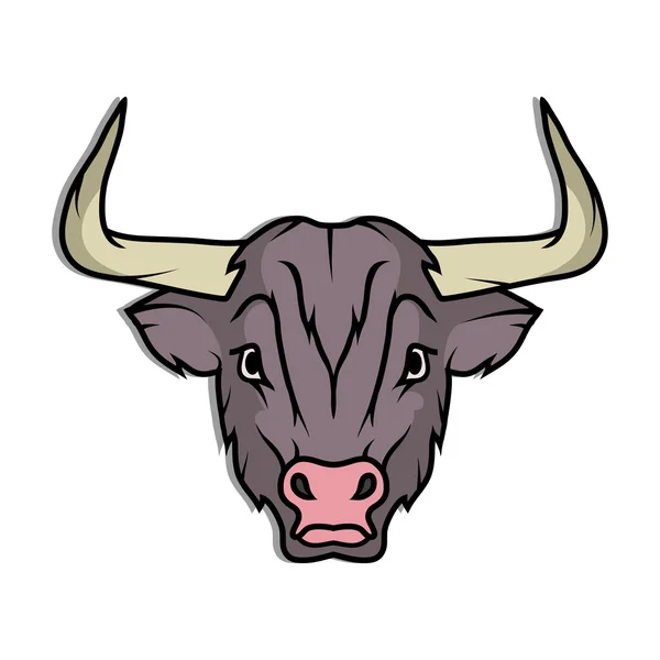 Bull logo met plaats voor bedrijfsnaam — Stockvector