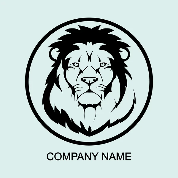 Logo avec tête de lion — Image vectorielle