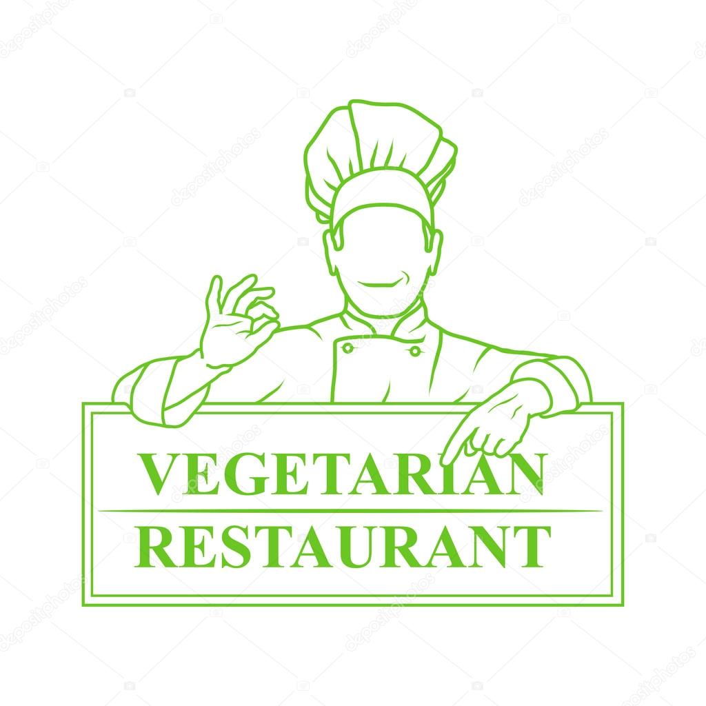 Health Food Logo. Vector illustration