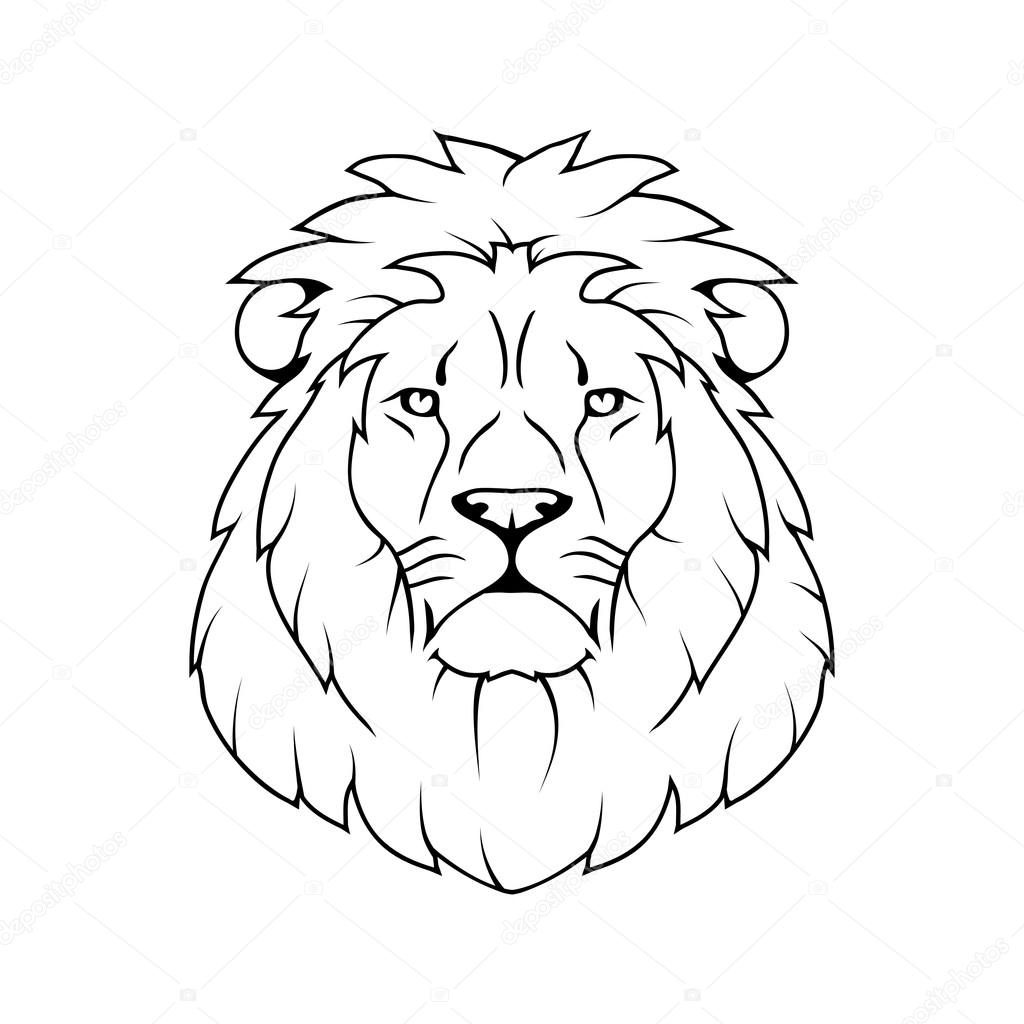 Logo with head of lion