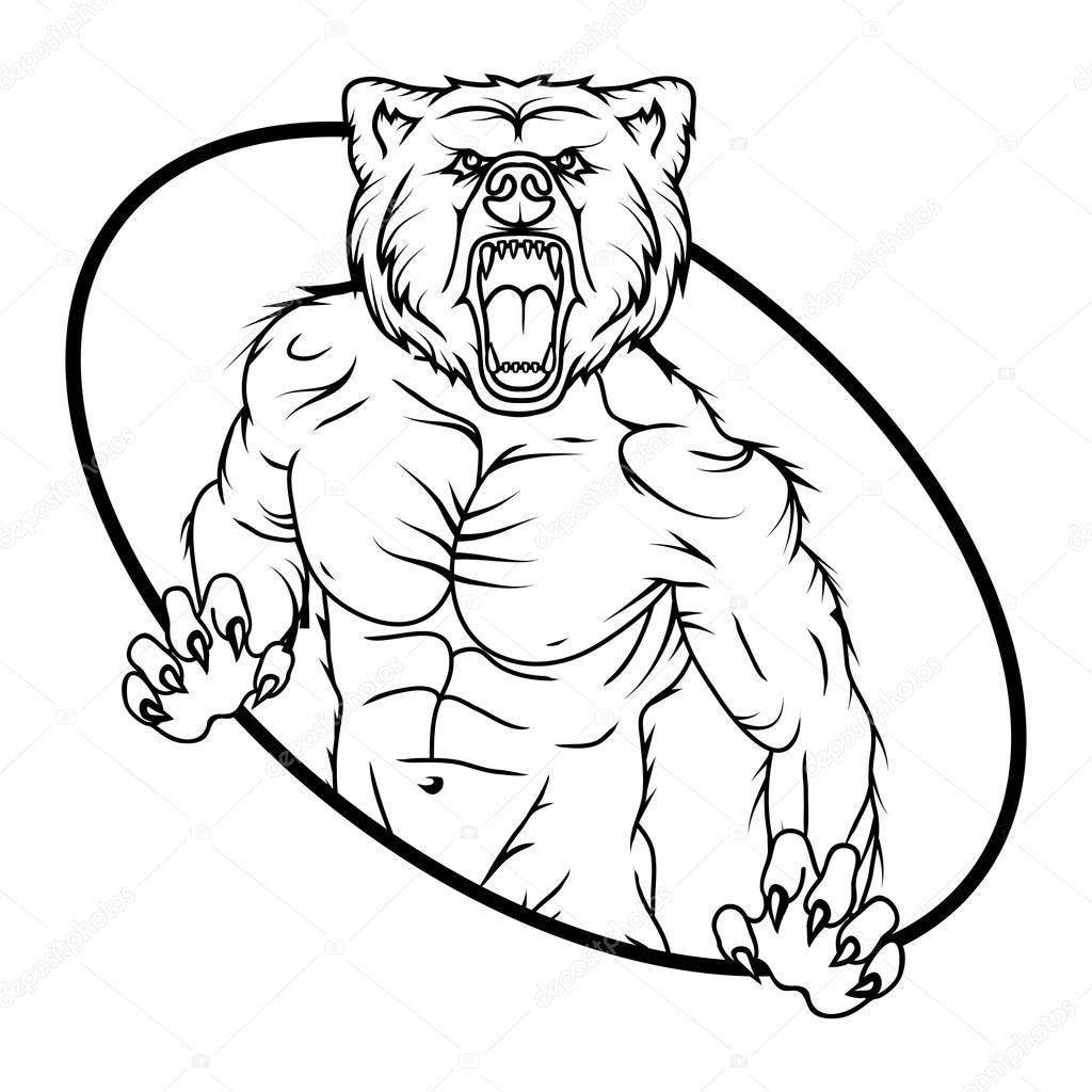 Angry bear logo