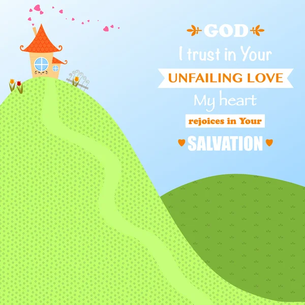 God Jesus Christ Background Design Cartoon Worship Love Joy Faith Vector Illustration — Stock Vector