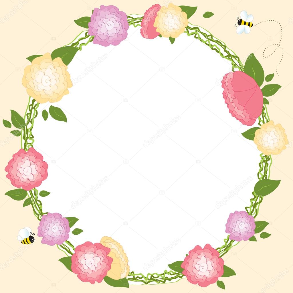 花のフレーム セット レトロな花の花輪結婚式カード ベクトル イラスト ストックベクター C Springart 花のフレーム セット レトロな花の花輪結婚式カード ベクトル イラスト ストックベクター C Springart