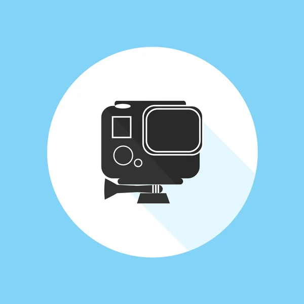 GoPro Hero Hd Action kamera Pro Sport silhuett vektor Design Illustration — Stock vektor