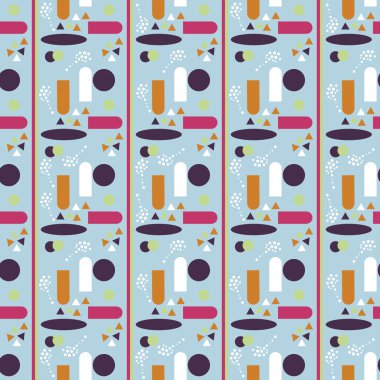 geometrik şekiller ile soyut desen