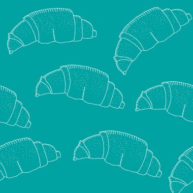 Kruvasan kıvrımlarına desenle