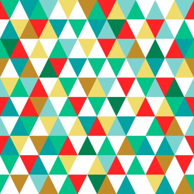 Desen renkli üçgen ile