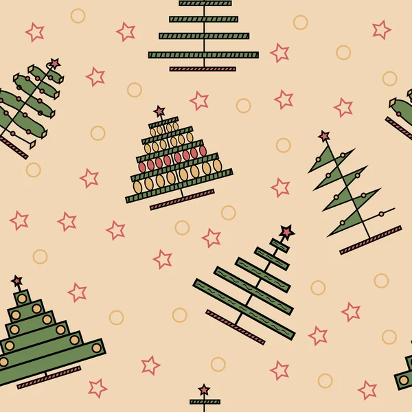 Árvores gráficas de Natal — Vetor de Stock