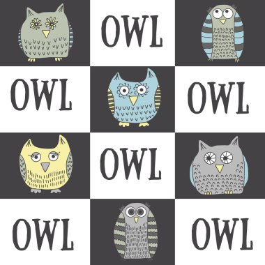 Tatlı parlak baykuşlar ile Seamless Modeli