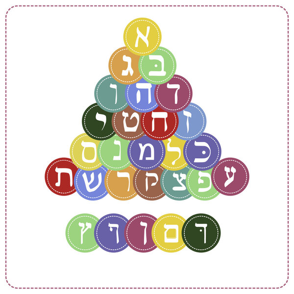 Set of 22 letters and 5 end forms