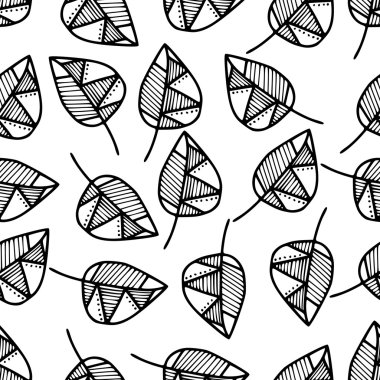 Yapraklı kusursuz desen