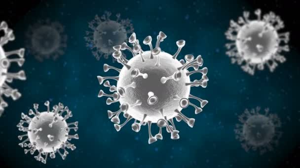 Penyakit Virus Korona Adalah Penyakit Menular Yang Disebabkan Oleh Virus — Stok Video