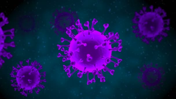 コロナウイルス病は 新しいウイルスによって引き起こされる感染症です この病気は咳 呼吸困難などの症状を持つインフルエンザのような呼吸器疾患を引き起こす — ストック動画