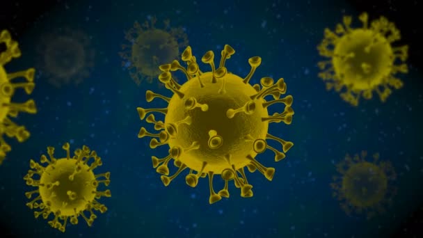 Maladie Virus Couronne Est Une Maladie Infectieuse Causée Par Nouveau — Video