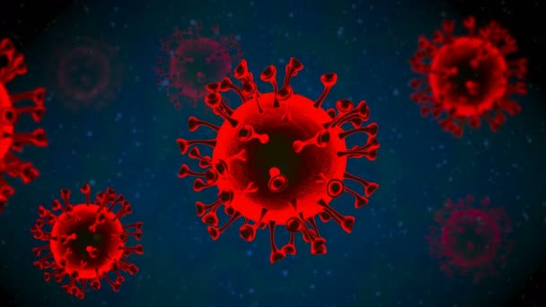 Corona Virus Sjukdom Infektionssjukdom Som Orsakas Ett Nytt Virus Sjukdomen — Stockvideo