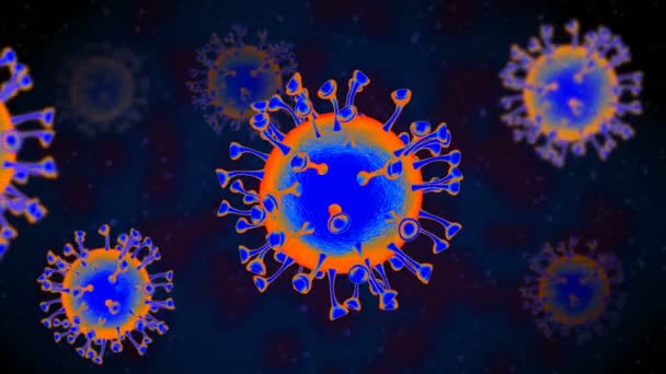 Choroba Corona Jest Chorobą Zakaźną Spowodowaną Przez Nowego Wirusa Choroba — Wideo stockowe