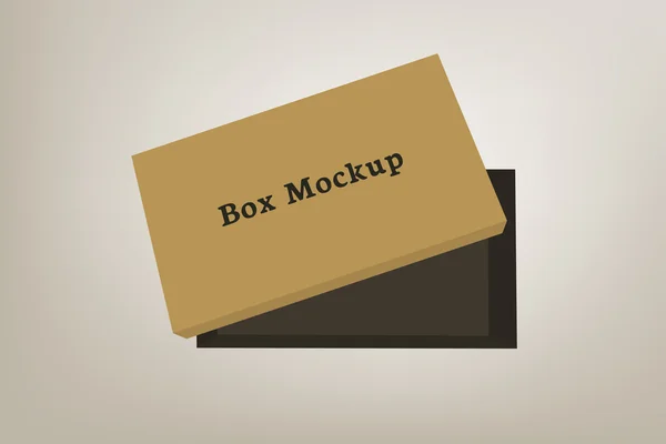 Schuhe Produktverpackung Mock-up Box 3 — Stockvektor