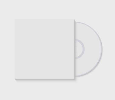 Vektör çizim Cd boş kapak şablonu ile