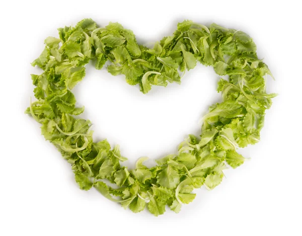 A szív alakú saláta — Stock Fotó
