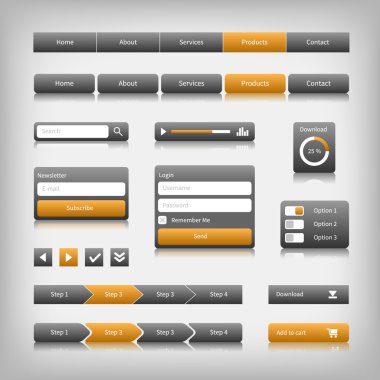 Web tasarım öğeleri yansıması ile