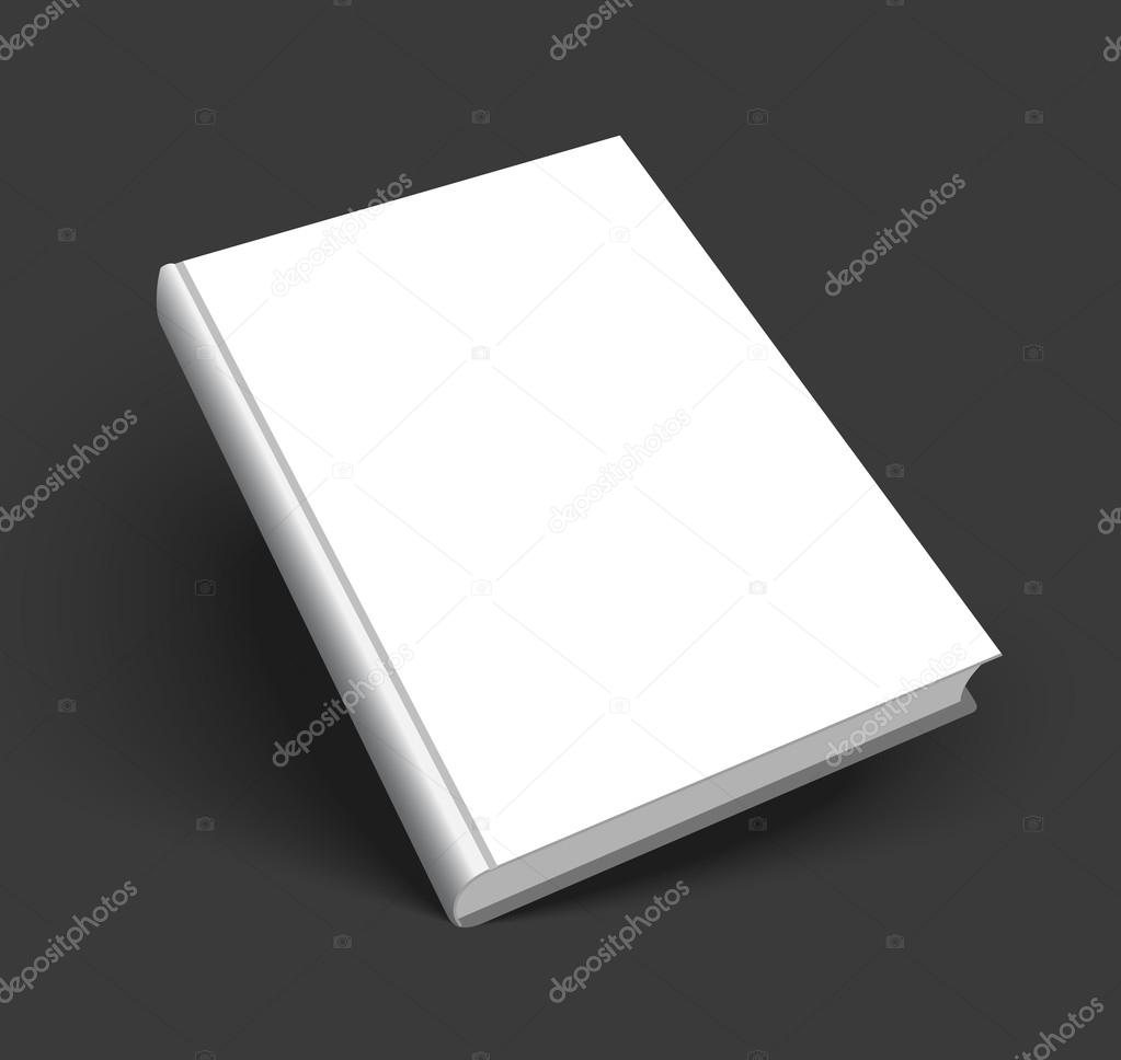 blank vector cover of book