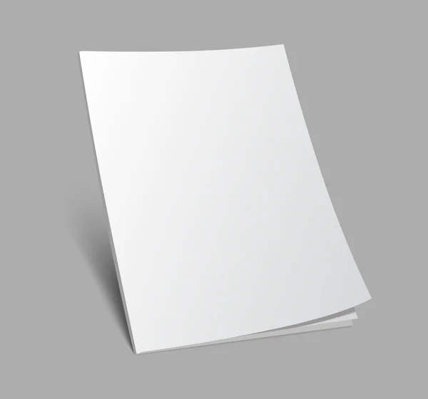 3d blank standing magazine cover — Stock Vector