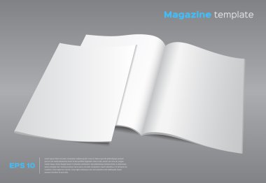 boş dergi mockup şablonu