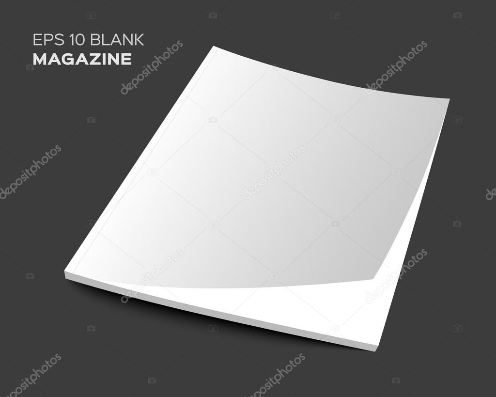 3D blank magazine or brochure