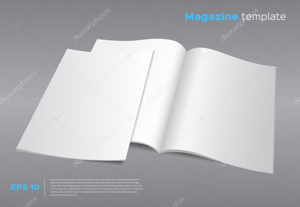 blank magazine mockup template