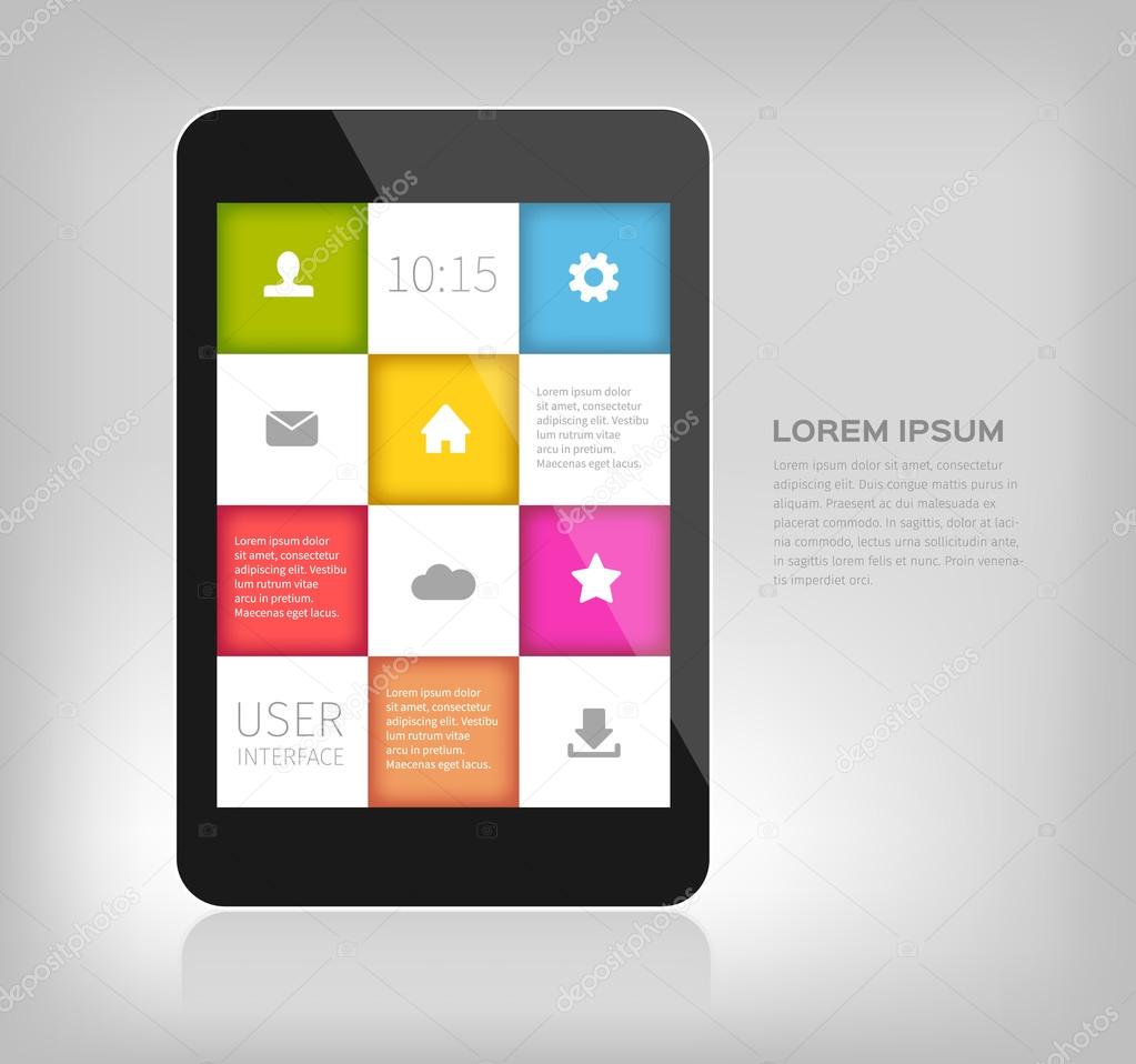 colorful design for mobile devices