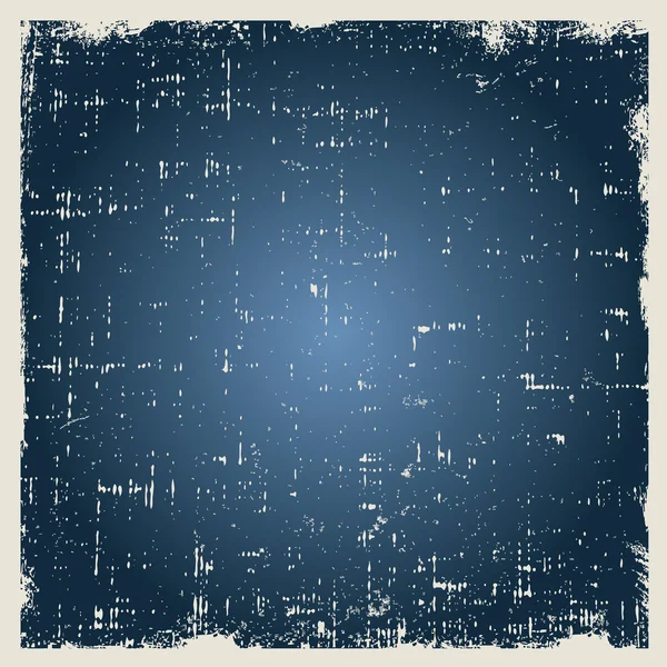 Векторная синяя фактура фона с пылью и шероховатыми краями — стоковый вектор