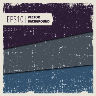 Katman grunge vintage vektör dokular ile kaba kenarları ayarla.