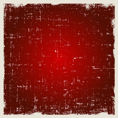 Red abstract vector background in grunge style