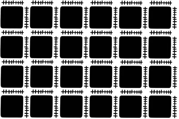 Motif Rythmique Sans Couture Noir Blanc Illustration Vectorielle — Image vectorielle